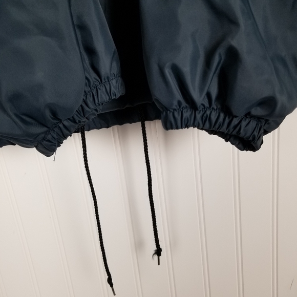 East Coast Aero Tech Snap Nylon Windbreaker Jacket  Vintage USA Blue Men's Large - Picture 3 of 10